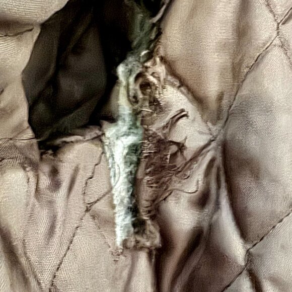 90's J.Crew Sherpa Fleece Coat — Charcoal Gray (Small) - Picture 4 of 4